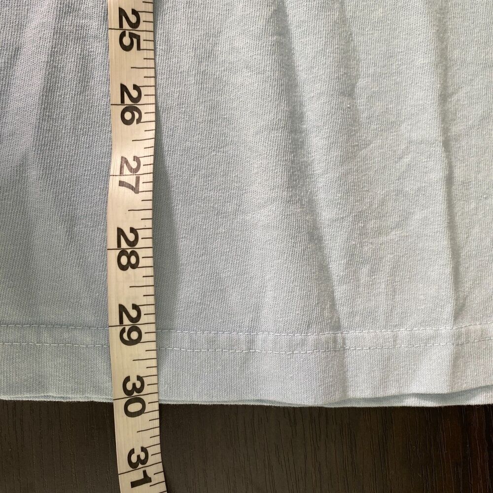Awake New York Shirt Men Extra Large Bunny Rabbit Graphic Tee Baby Blue Crewneck - Picture 10 of 10